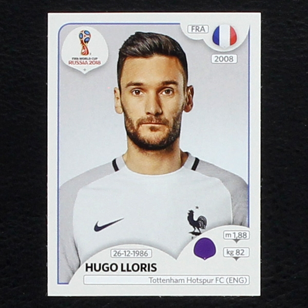 Lloris Panini Sticker No. 194 - Russia 2018