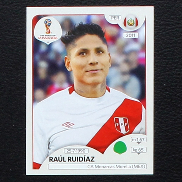 Ruidiaz Panini Sticker No. 250 - Russia 2018