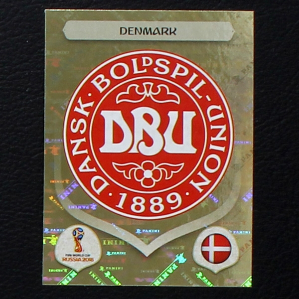 Wappen Denmark Panini Sticker No. 252 - Russia 2018