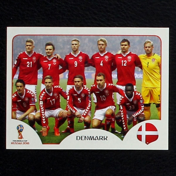 Team Denmark Panini Sticker No. 253 - Russia 2018