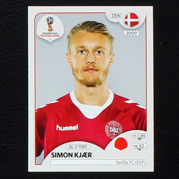 Kjaer Panini Sticker No. 256 - Russia 2018