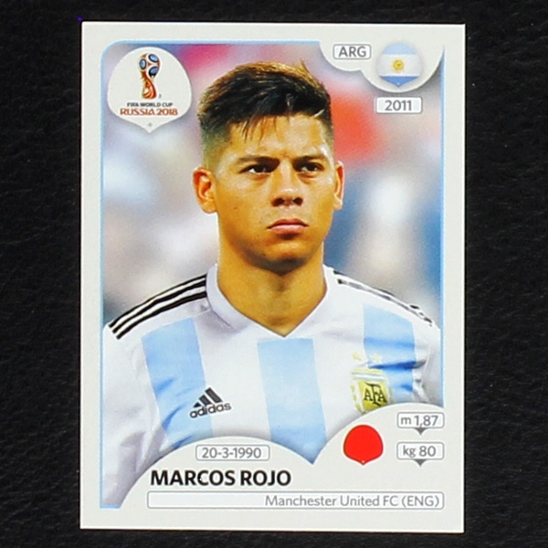 Rojo Panini Sticker No. 279 - Russia 2018