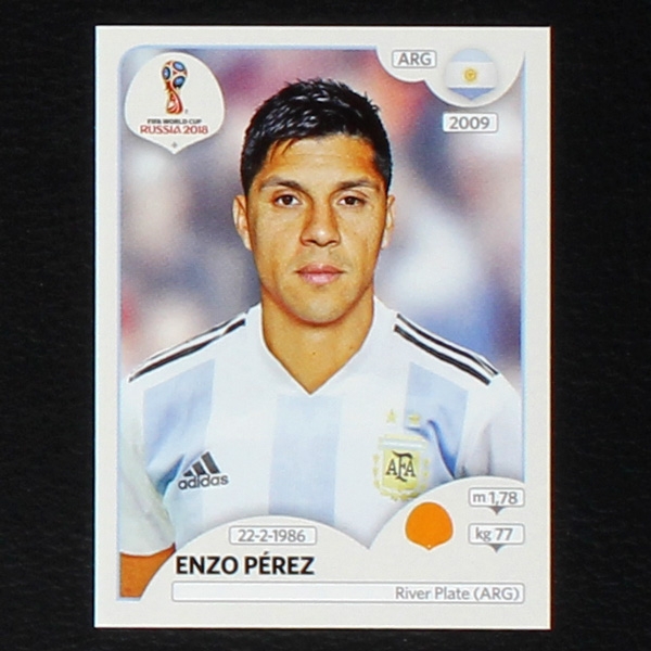 Perez Panini Sticker No. 282 - Russia 2018