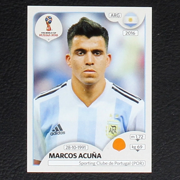 Acuna Panini Sticker No. 284 - Russia 2018