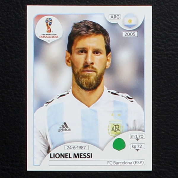 Lionel Messi Panini Sticker No. 288 - Russia 2018