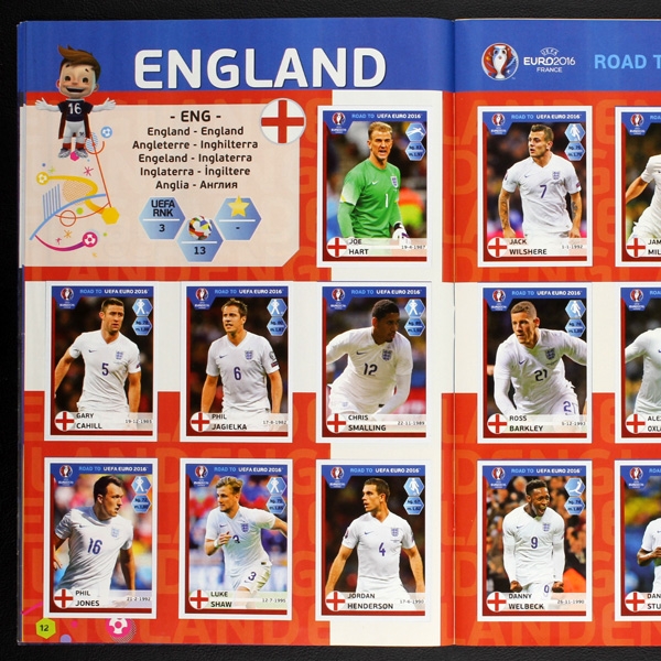 Road to Euro 2016 Panini sticker album complete