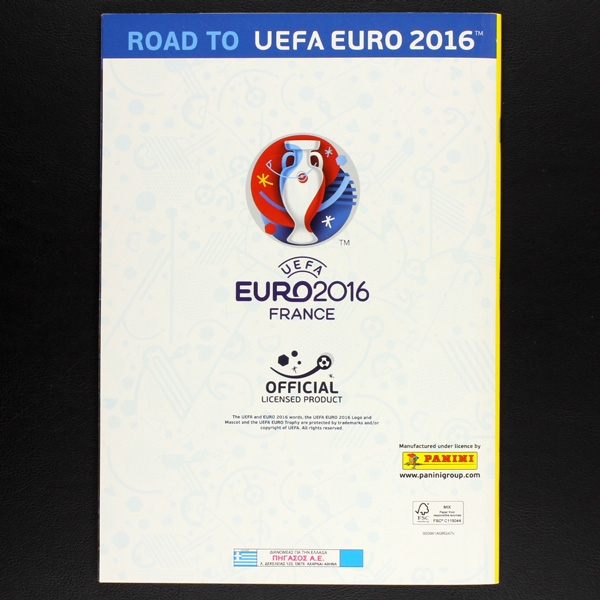 Road to Euro 2016 Panini sticker album complete