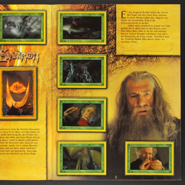 Herr der Ringe 3 Merlin sticker album complete