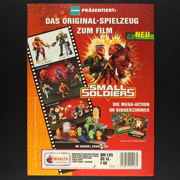 Small Soldiers Merlin sticker album almost complete -7