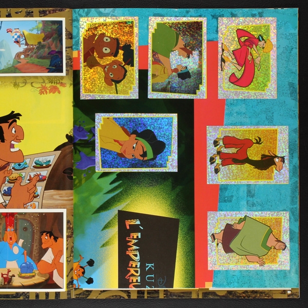 Kuzco Panini sticker album almost complete -18 F