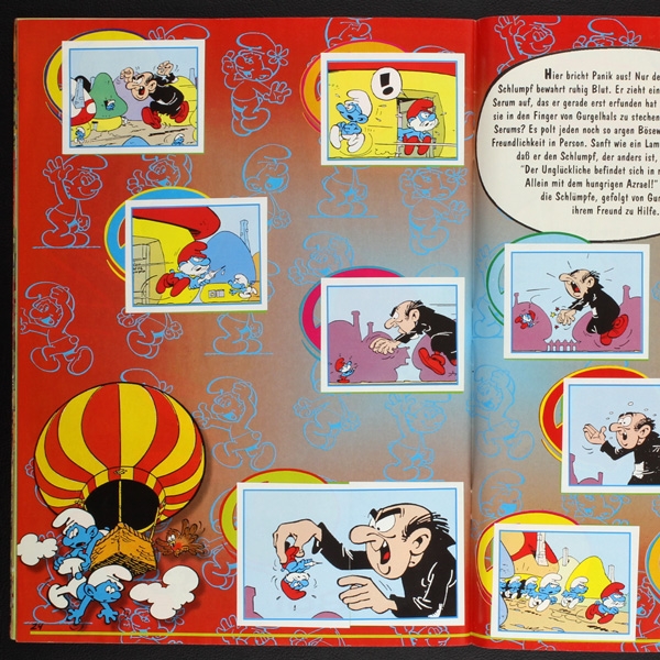 Die Schlümpfe Merlin Sticker Album fast komplett -1