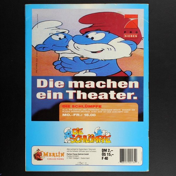 Die Schlümpfe Merlin Sticker Album fast komplett -1