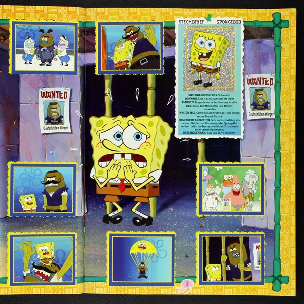 Spongebob Merlin Sticker Album komplett