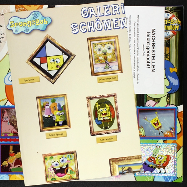 Spongebob Merlin Sticker Album komplett