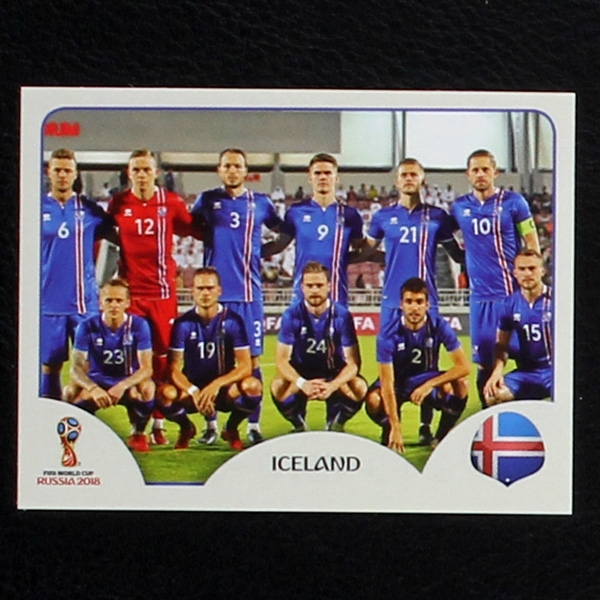 Team Iceland Panini Sticker No. 293 - Russia 2018