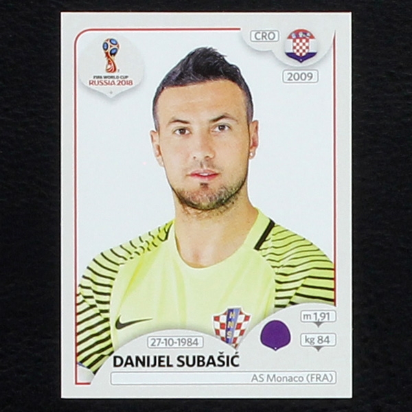 Subasic Panini Sticker No. 314  - Russia 2018