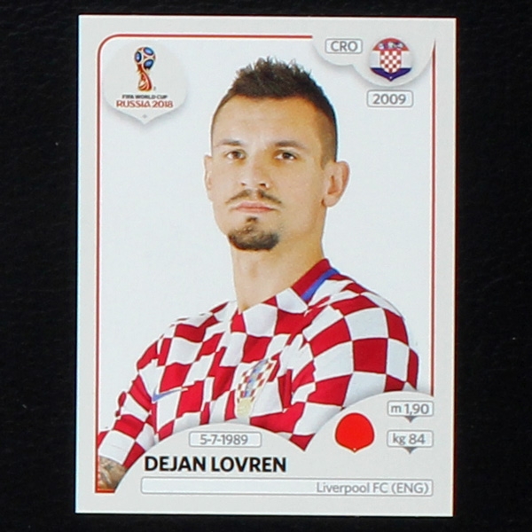 Lovren Panini Sticker No. 317 - Russia 2018