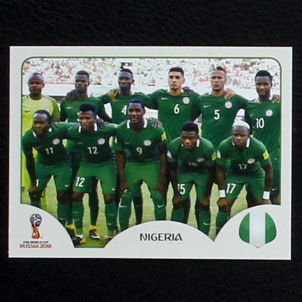 Team Nigeria Panini Sticker No. 333 - Russia 2018