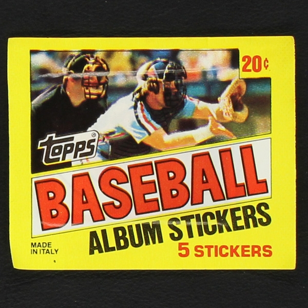 Basbell 82 Topps Sticker Tüte