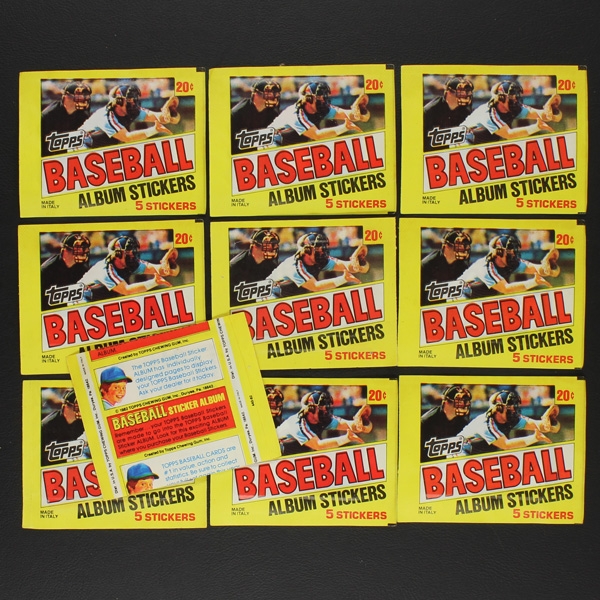 Basbell 82 Topps sticker bag