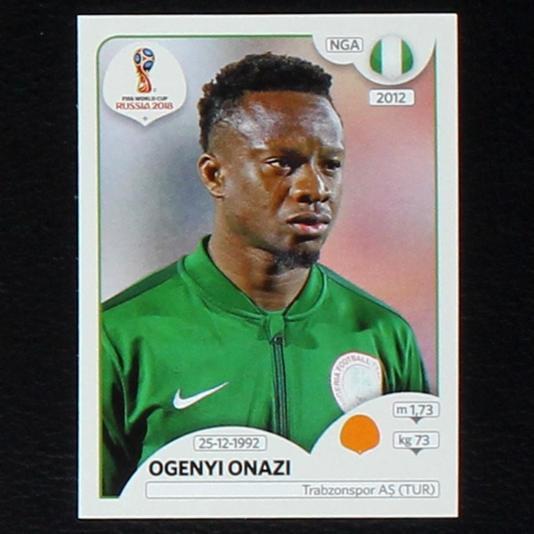 Onazi Panini Sticker No. 342 - Russia 2018