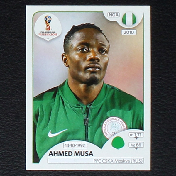 Musa Panini Sticker No. 346 - Russia 2018