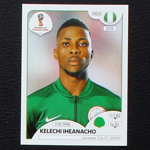 Iheanacho Panini Sticker No. 351 - Russia 2018