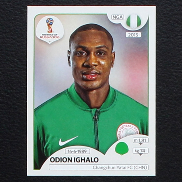 Ighalo Panini Sticker No. 349 - Russia 2018