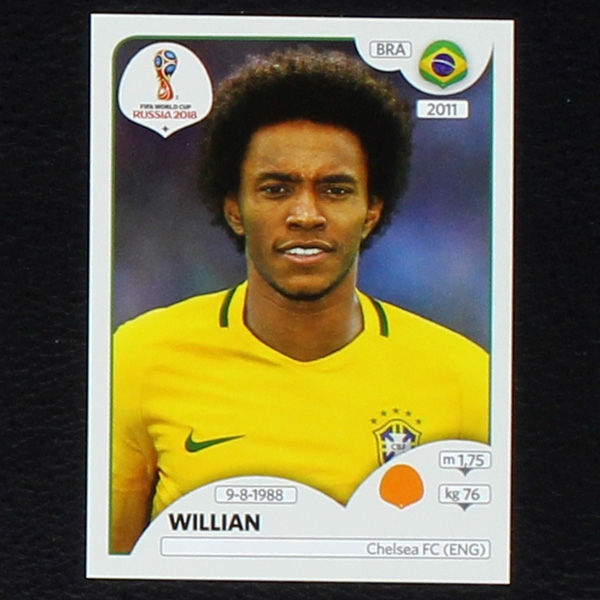 Willian Panini Sticker No. 361 - Russia 2018