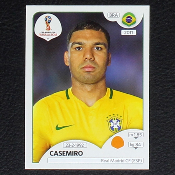 Casemiro Panini Sticker No. 364 - Russia 2018