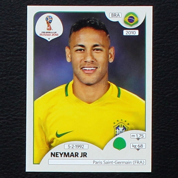 Neymar Jr Panini Sticker No. 371 - Russia 2018