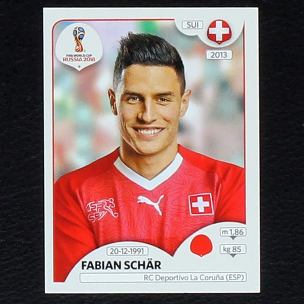 Schär Panini Sticker No. 380 - Russia 2018