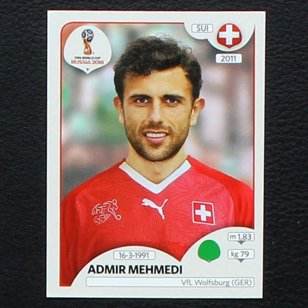 Mehmedi Panini Sticker No. 390 - Russia 2018