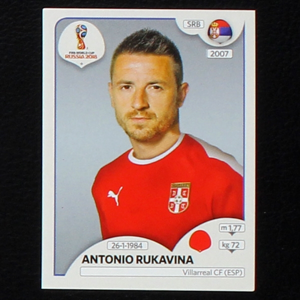 Rukavina Panini Sticker No. 417 - Russia 2018