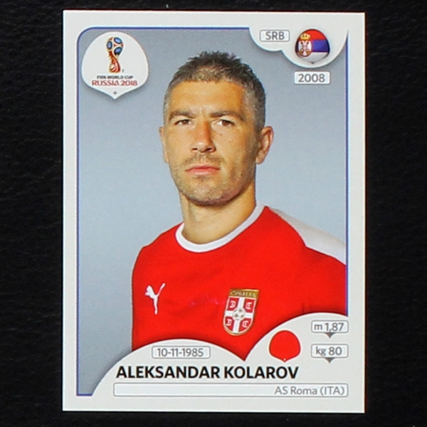 Kolarov Panini Sticker No. 416 - Russia 2018