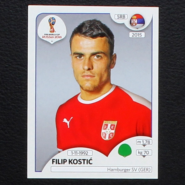 Kostic Panini Sticker No. 429 - Russia 2018