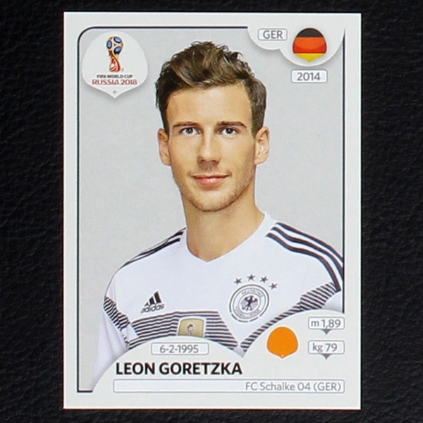 Goretzka Panini Sticker No. 443 - Russia 2018