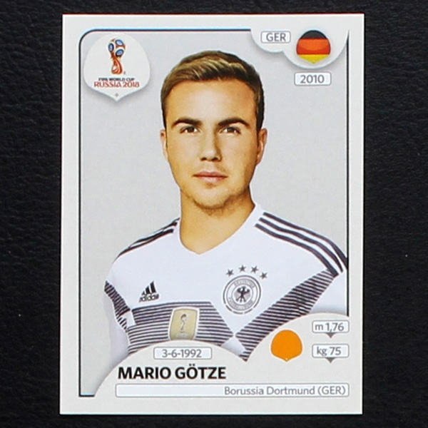 Götze Panini Sticker No. 449 - Russia 2018