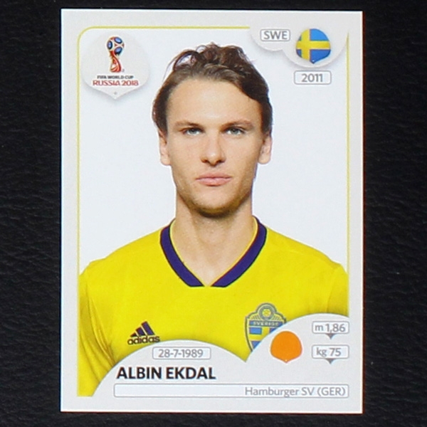 Ekdal Panini Sticker No. 487 - Russia 2018