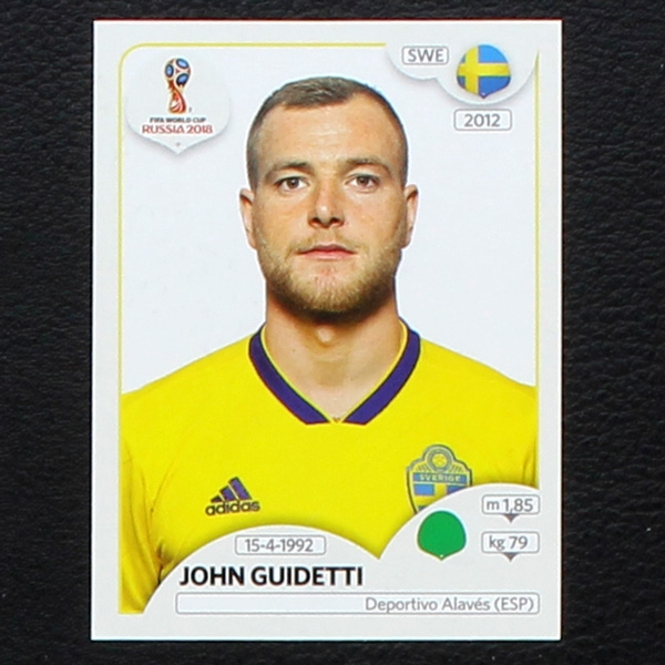 Guidetti Panini Sticker No. 490 - Russia 2018