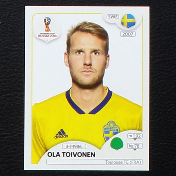 Toivonen Panini Sticker No. 491 - Russia 2018