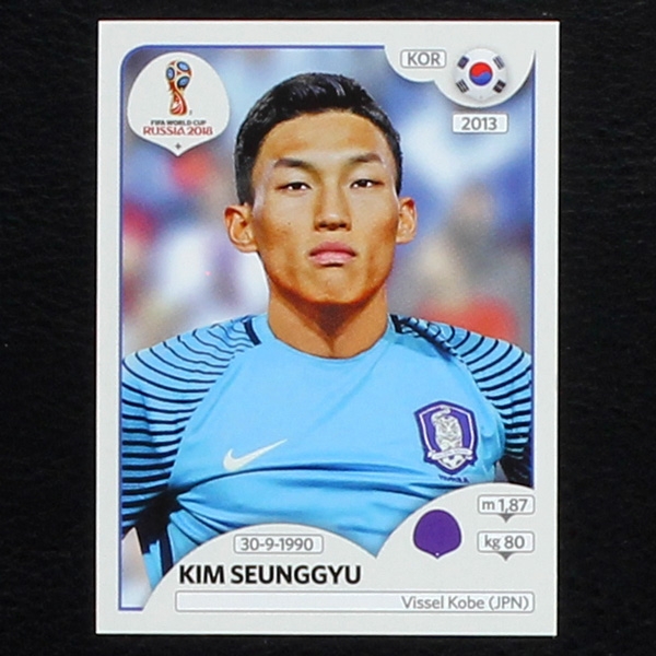 Seunggyu Panini Sticker No. 494 - Russia 2018