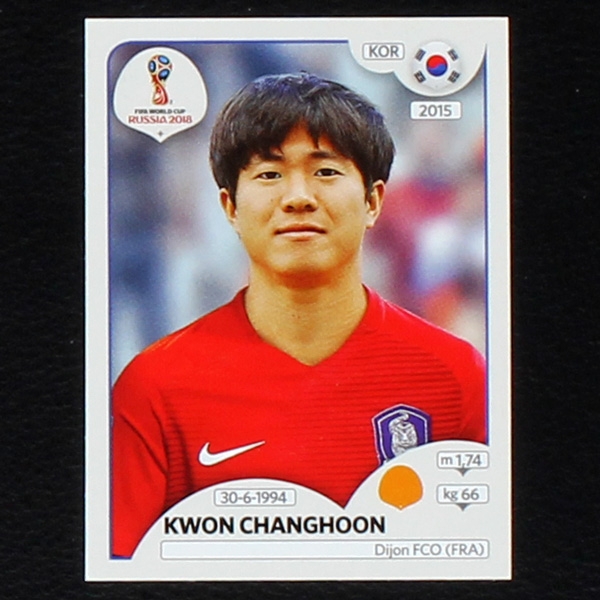 Changhoon Panini Sticker No. 501 - Russia 2018