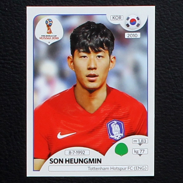 Heungmin Panini Sticker No. 508 - Russia 2018