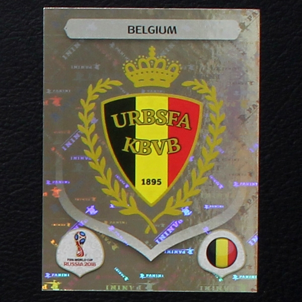 Badge Belgium Panini Sticker No. 512 - Russia 2018