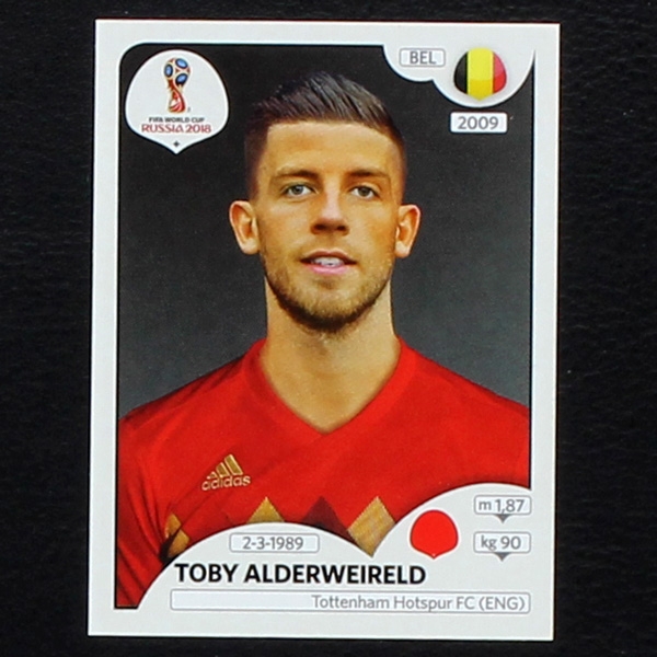 Alderweireld Panini Sticker No. 515 - Russia 2018