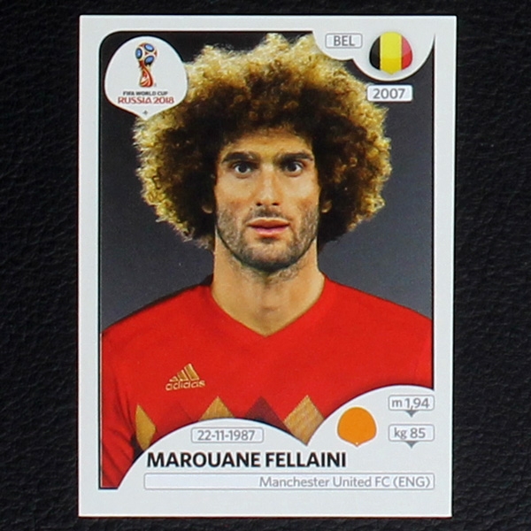 Fellaini Panini Sticker No. 523 - Russia 2018