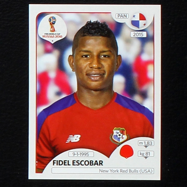 Escobar Panini Sticker No. 537 - Russia 2018