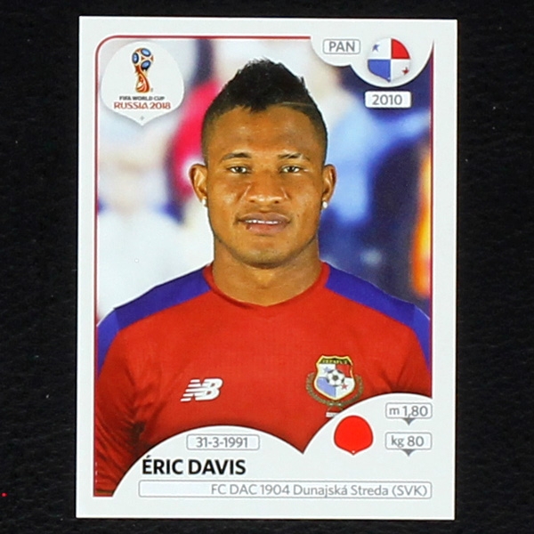 Davis Panini Sticker No. 540 - Russia 2018