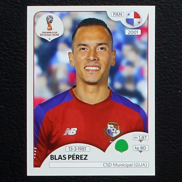 Perez Panini Sticker No. 548 - Russia 2018